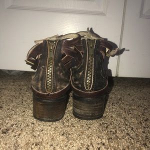 Steve Madden Free Bird dark brown booties